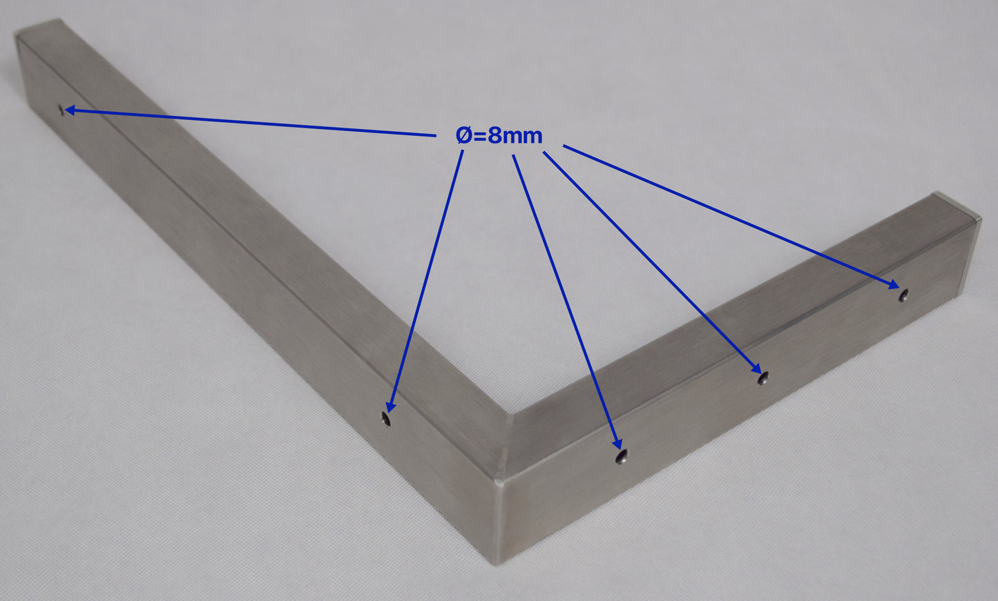 BECK-SWS - Wandhalterung / Winkel aus Edelstahl - 45x30cm. bis 200Kg. Traglast