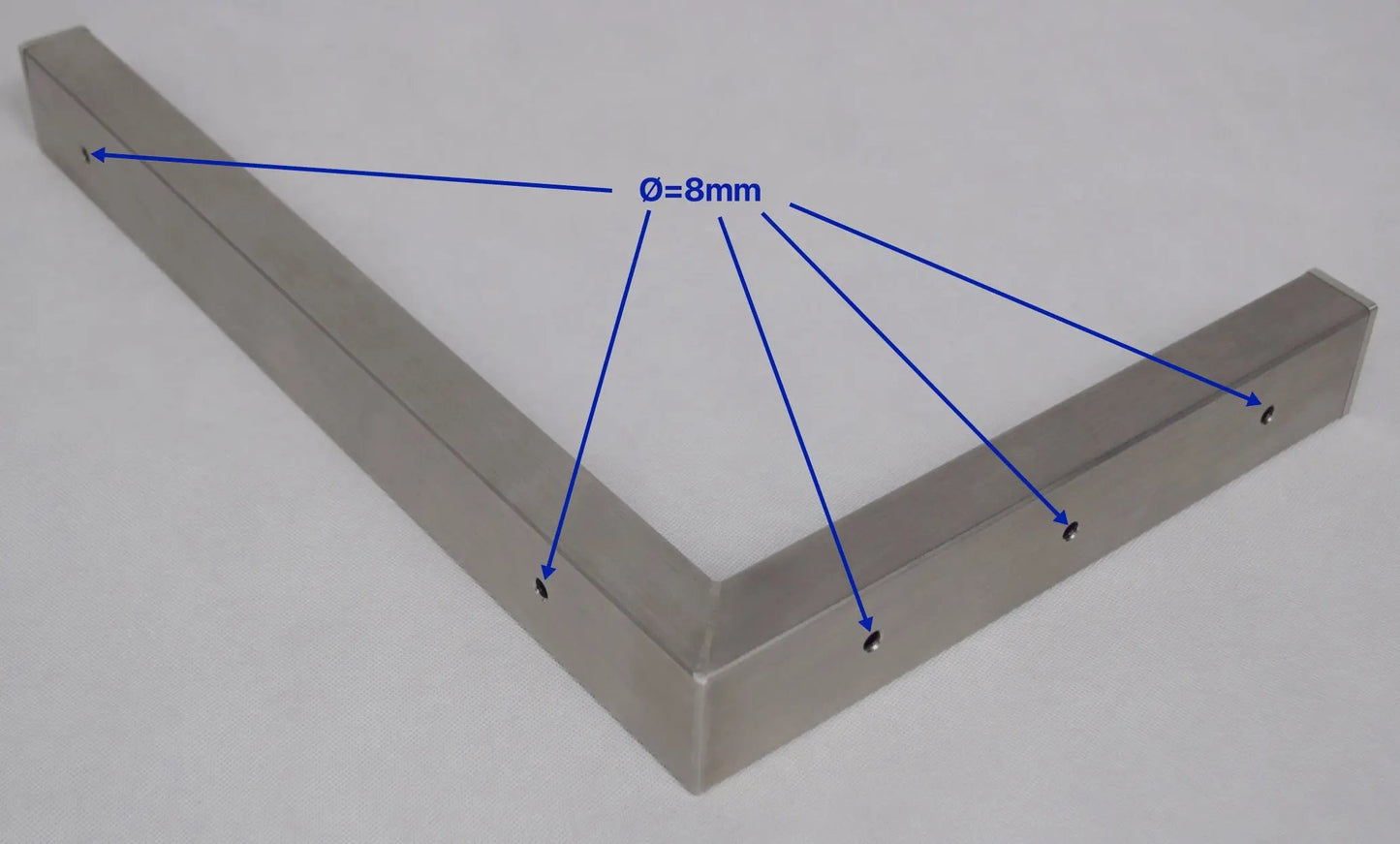 BECK-SWS - Wandhalterung / Winkel aus Edelstahl - 45x30cm. bis 200Kg. Traglast beck-sws