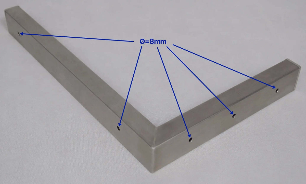 BECK-SWS - Wandhalterung / Winkel aus Edelstahl - 45x30cm. bis 200Kg. Traglast beck-sws