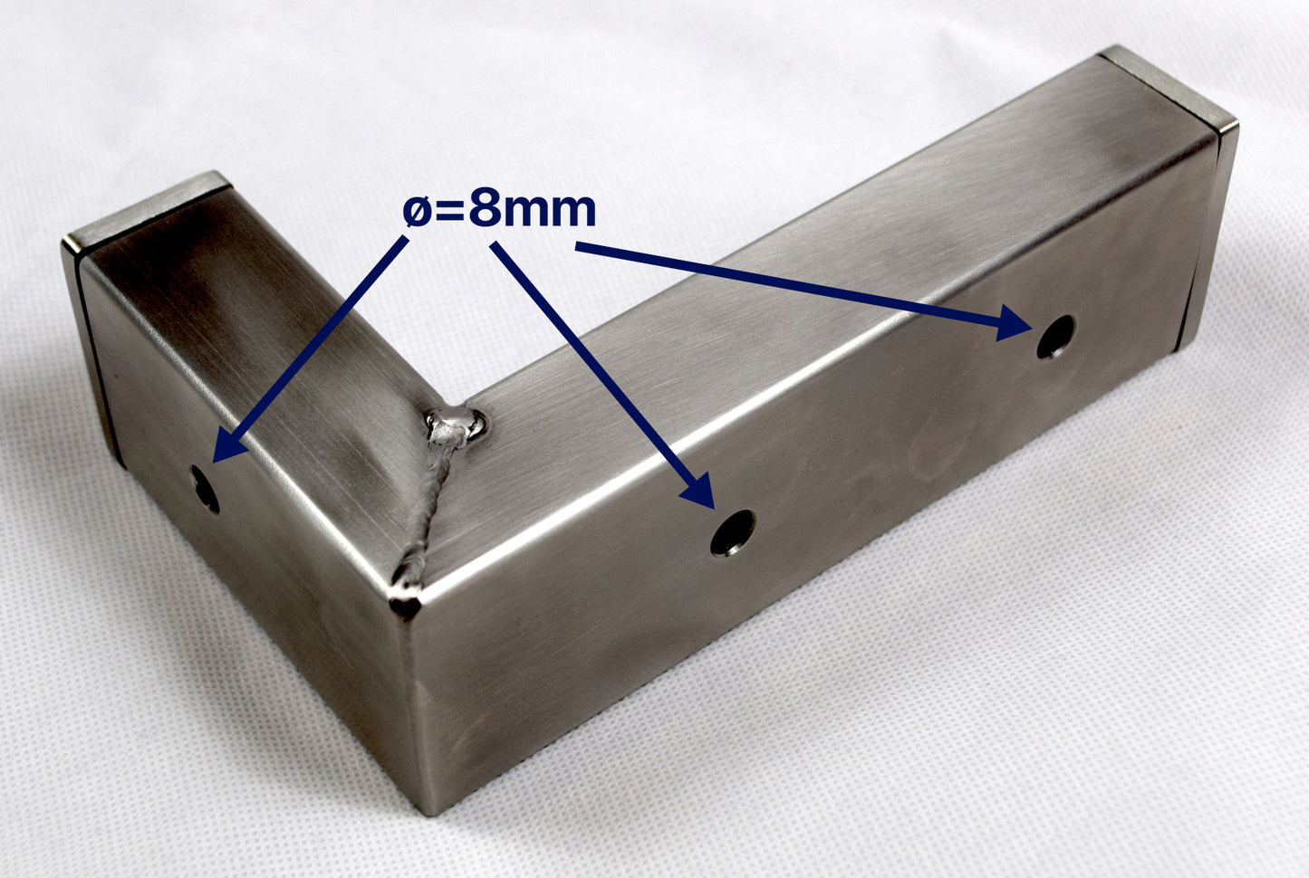 BECK-SWS - Wandhalterung / Winkel aus Edelstahl - 17x10cm. bis 100Kg. Traglast beck-sws