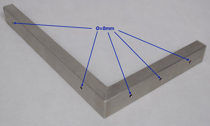 BECK-SWS - Wandhalterung / Winkel aus Edelstahl - 45x30cm. bis 200Kg. Traglast