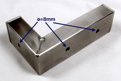BECK-SWS - Wandhalterung / Winkel aus Edelstahl - 17x10cm. bis 100Kg. Traglast