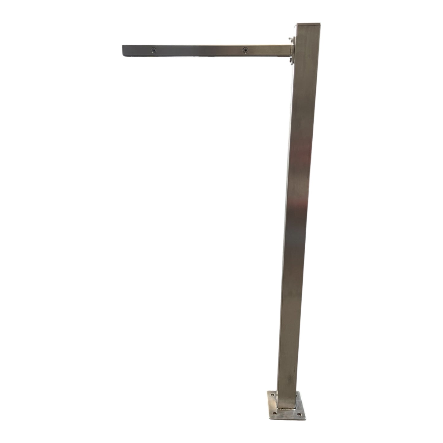 Premium Briefkasten Standfuß aus Edelstahl – Moderner Briefkastenständer mit 1 Pfosten, Wetterfest & Rostfrei, Zeitloses Design