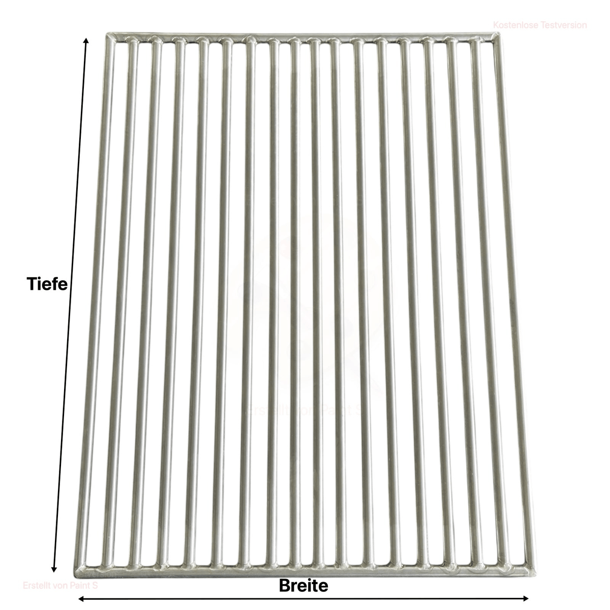 Grillrost V2A Edelstahl – Tiefe 37 cm – Breite wählbar – für Gas- & Holzkohlegrill – Maßanfertigung – Made in Germany Steel - Wood - Stone