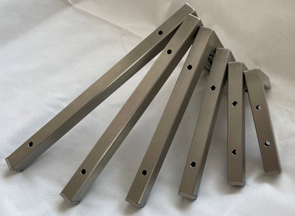 BECK-SWS - Wandhalterung / Winkel aus V2A / Edelstahl - Rohr 25x25x2mm. verschiedene Ausführungen